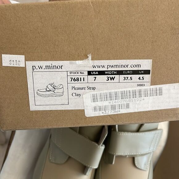 P.W. MINOR CLAY TAUPE LEATHER COMFORT SHOES.  NEW - Picture 10 of 11